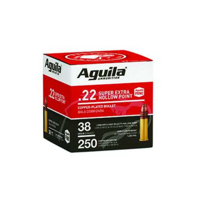 AGUILA 22LR HV HP 38GR 250RD BULK PK 8 PER CS
