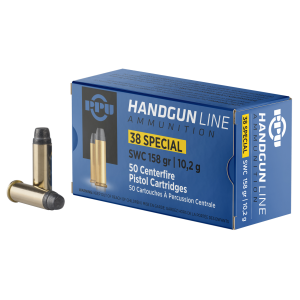 PPU .38 SPECIAL SW 158GR 50RD BOX 10 BOXES PER CASE