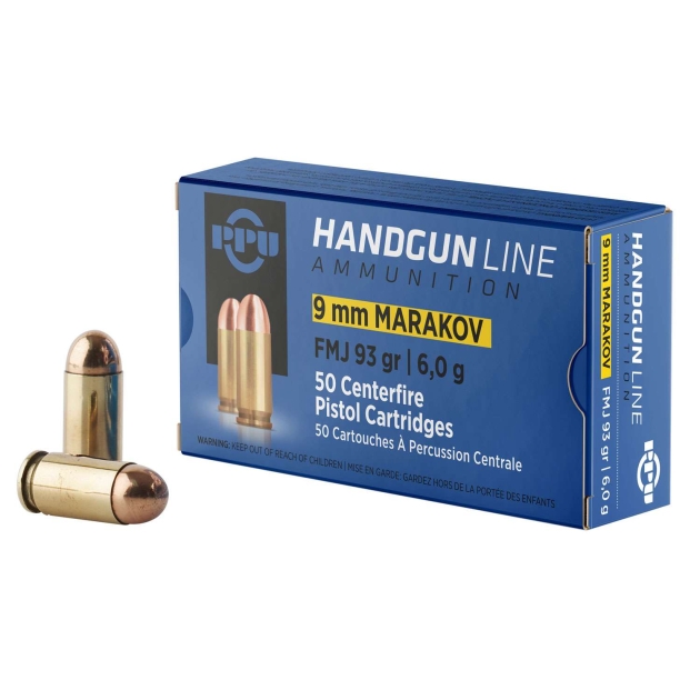 PPU 9X18 MAKAROV FMJ 93G 50RD BOX 20 BOXES PER CASE