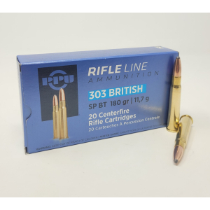 PPU 303 BRITISH 180GR SP 20RD BOX 10 BOXES PER CASE