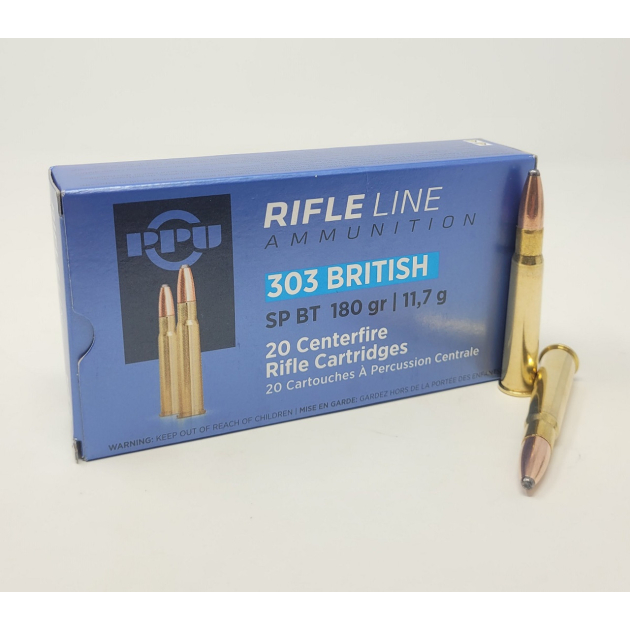 PPU 303 BRITISH 180GR SP 20RD BOX 10 BOXES PER CASE