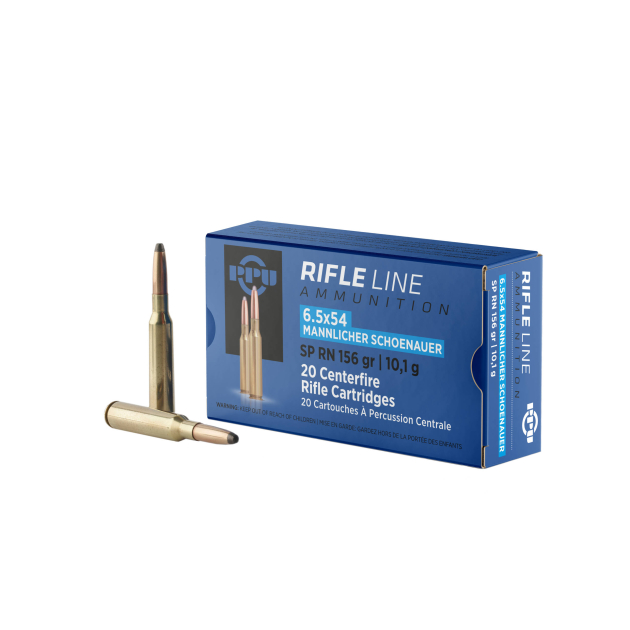 PPU 6.5X54 MANN SHOENAUER SPRN 156G 20RD BOX 10 BOXES PER CASE