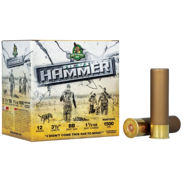 HEVI-SHOT HEVI-HAMMER 12GA 3IN 1-1/4OZ BB 25 RD/BX 10 BX/CS