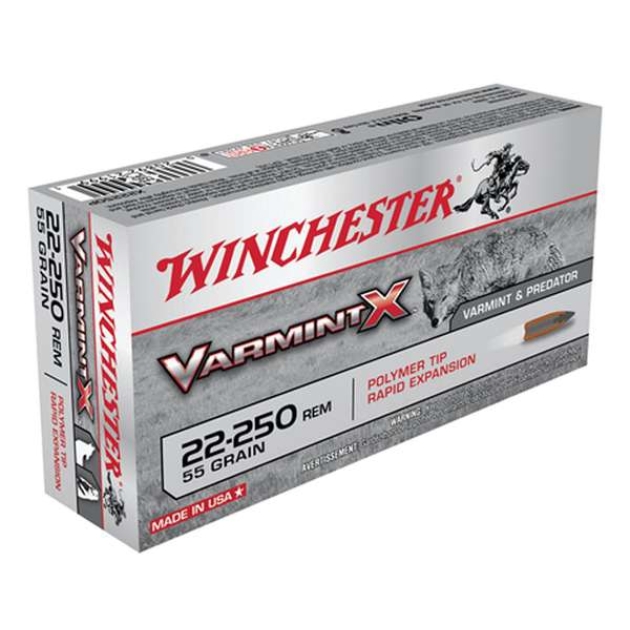 WINCHESTER VARMINT 22-250 55GR PT