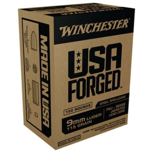 FORGED 9MM 115GRSTEEL CASE 150RD BX 750RD CASE
