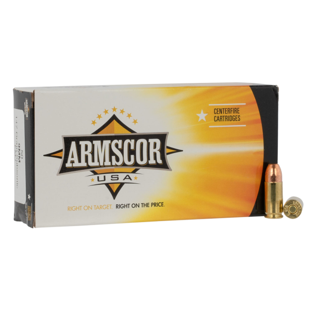 Armscor FAC95 USA 9mmLuger 147gr Full Metal Jacket 50 Per Box/20 Case