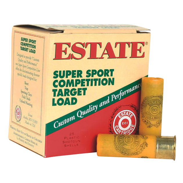 Estate Cartridge SS2075 Super Sport Competition Target 20Gauge 2.75" 7/8oz 7.5Shot 25 Per Box/10 Case