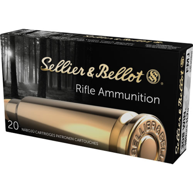 S&B 308 WIN 180GR FMJ - 20RD 25BX/CS