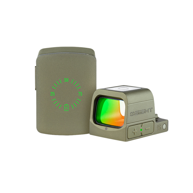 Olightstore Usa Inc OSIGHTOG Osight S Olive Drab Green 1x2 MOA Red Dot/32 MOA Circle Reticle