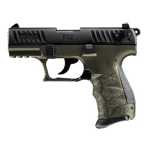 WALTHER P22Q 22LR PSTL MILITARY GRN 1-10RD