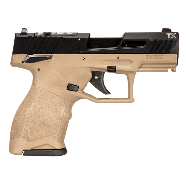 TAURUS TX22C 22LR BK/FDE 3.5" 13+1 TS