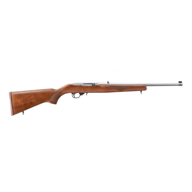 RUGER 10/22 SPORTER 22LR 18.5" STS BBL WALNUT STAINED STOCK, 1-10RD MAG