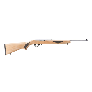 RUGER 10/22 SPORTER 22LR 18.5" STS BBL NATURAL WOOD STOCK, 1-10RD MAG