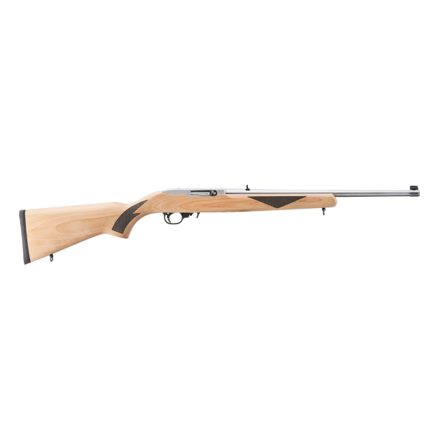 RUGER 10/22 SPORTER 22LR 18.5" STS BBL NATURAL WOOD STOCK, 1-10RD MAG