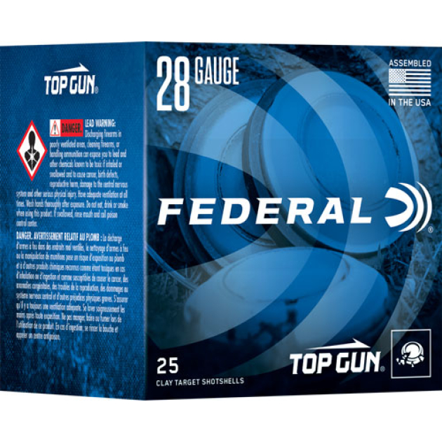 FEDERAL TOP GUN 28GA 2.75" 3/4 - OZ #7.5 1330FPS 250RD CASE LOT