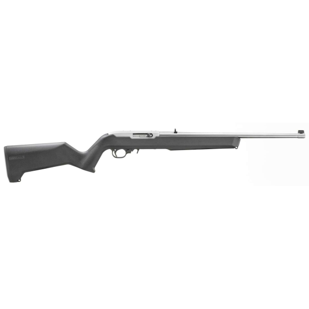 RUGER 10/22 MOE X22 STOCK 18.5" BBL NON THREADED BLACK/STS 1-10RD MAG