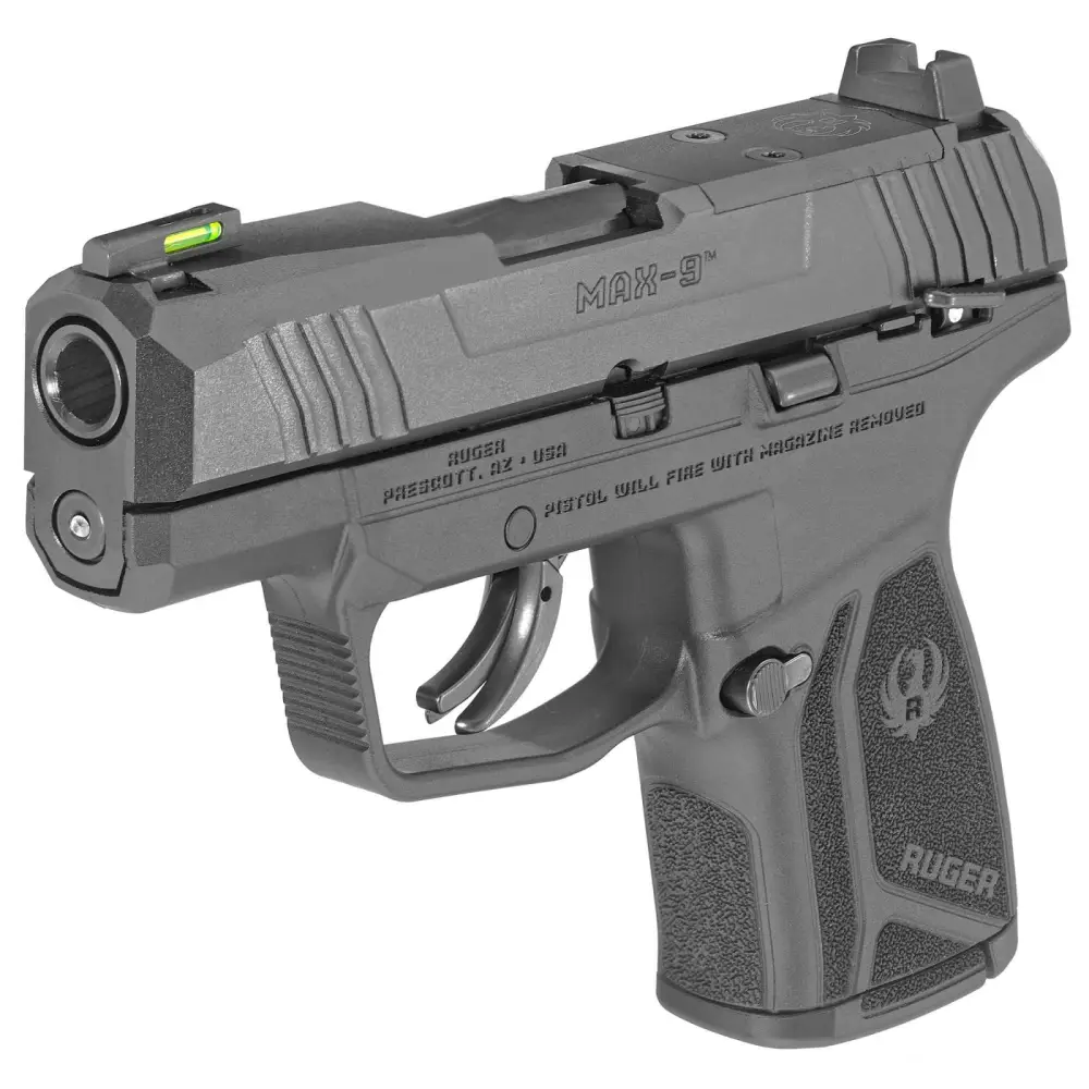 RUGER MAX-9 9MM PSTL 3.2" OPT RDY BLK SLD/BLK FRM 10+1 - Image 2