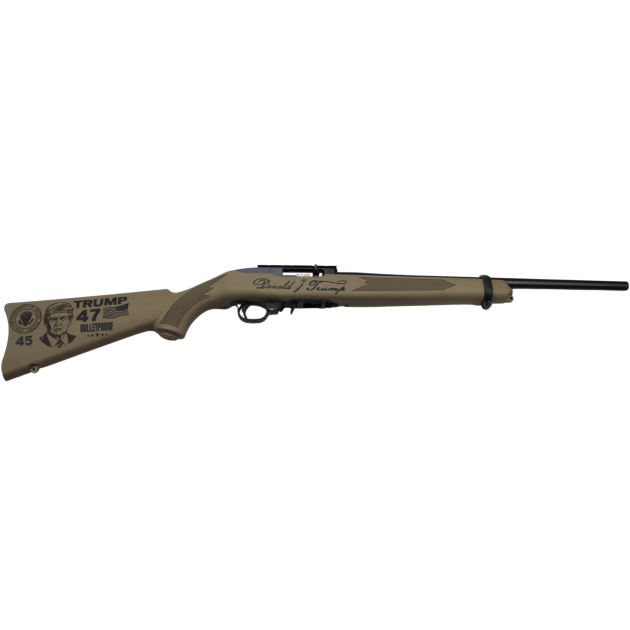 RUGER 10/22 CARBINE 22LR 18.5" BBL, 1-10RD FDE TRUMP 2.0 47TH