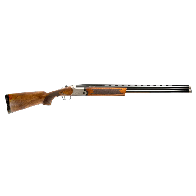 Gforce Arms GF5B1228 Filthy Pheasant 12 Gauge Break Open 3" 2rd 28" Over/Under Vent Rib Barrel, Engraved Nickel-Plated Receiver, Fixed Turkish Walnut Stock