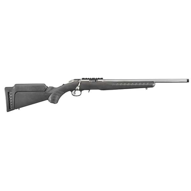 RUGER AMER RIMFIRE STND 22 LR RFL STS BLK SYNTH 18"