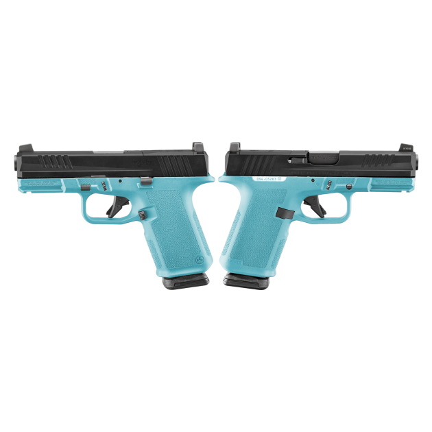 RUGER RXM 9MM PISTOL 4" BBL ROBIN EGG BLUE MAGPUL EHG, O.R. 2-15RD MAGS