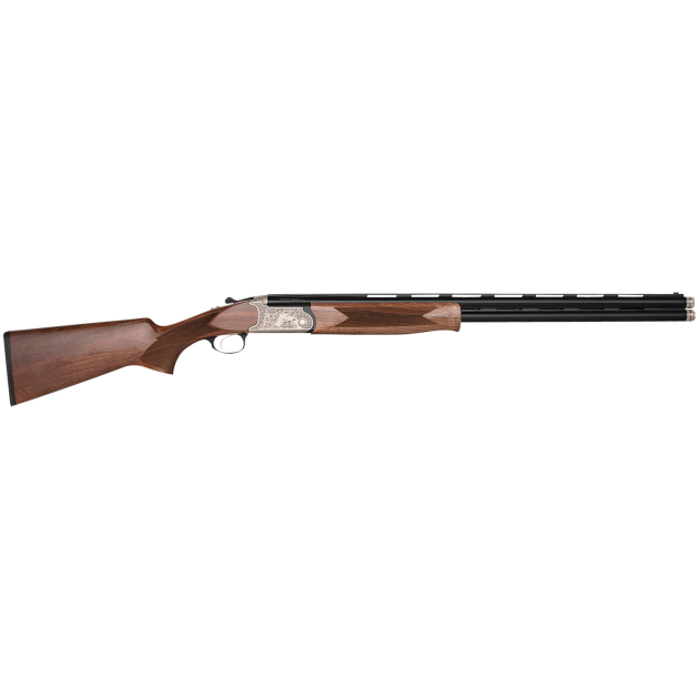 Charles Daly 930344 202A Full Size 28 Gauge Break Open 3" 2rd 26" Blued Vent Rib Barrel, Silver Engraved Aluminum Receiver, Checkered Walnut Stock
