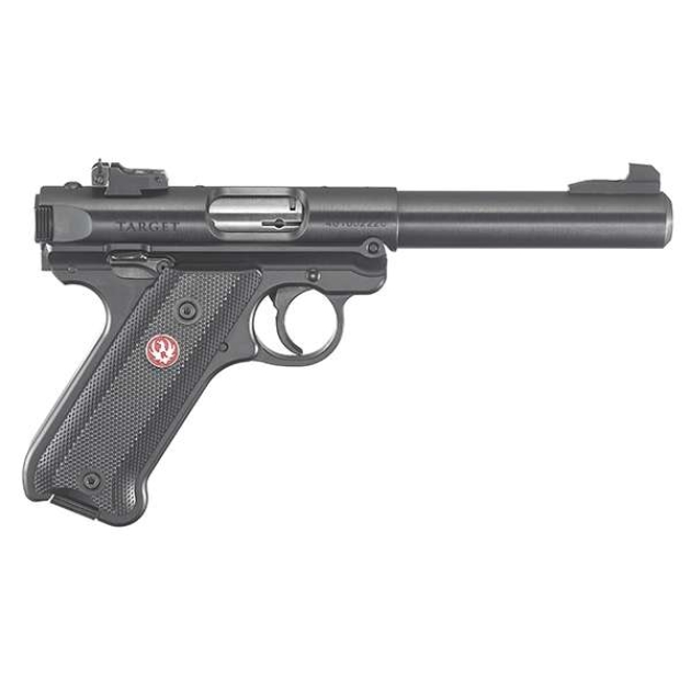 RUGER MRK IV TRGT 22LR 5.5" BLUED BLK GRP ADJ SGHT 10RD