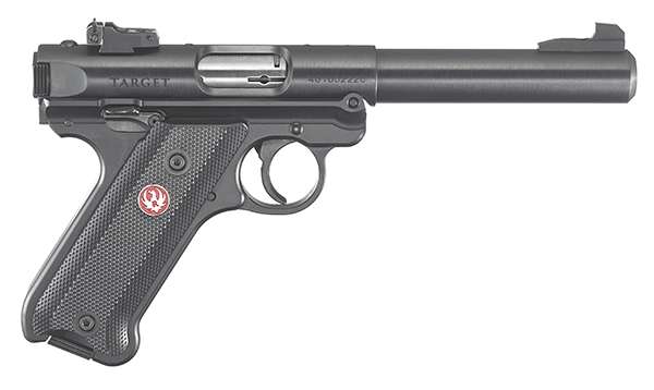RUGER MRK IV TRGT 22LR 5.5" BLUED BLK GRP ADJ SGHT 10RD