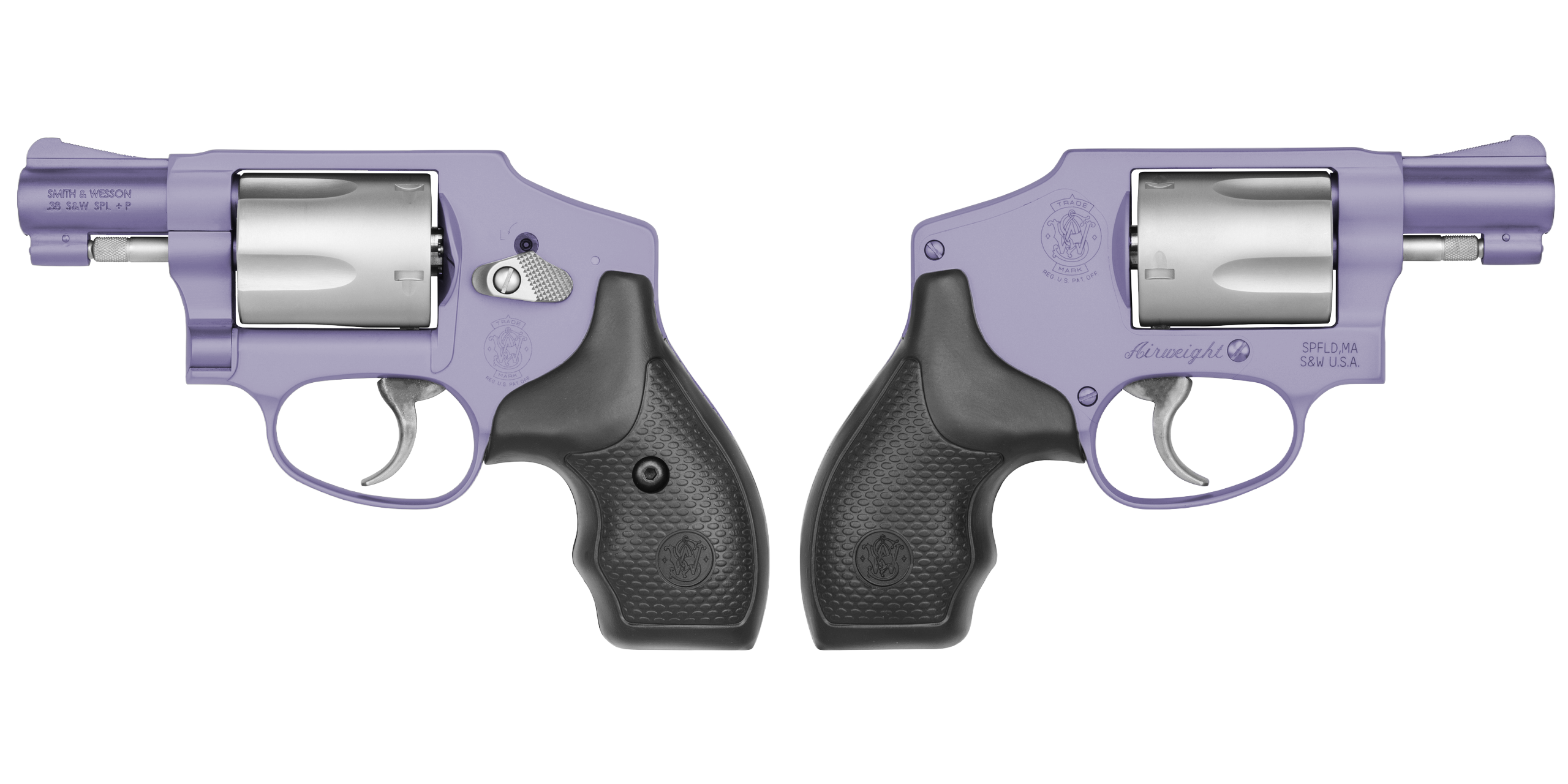 SMITH & WESSON 642 CRUSHED ORCHID AIRWEIGHT 38SPL 1.875" 5RD DAO