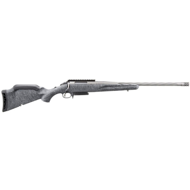 RUGER AMERICAN G2 6.5CM RFL 20" SPIRAL FLUTED BBL, GRY SPLTTR STOCK, 3RD