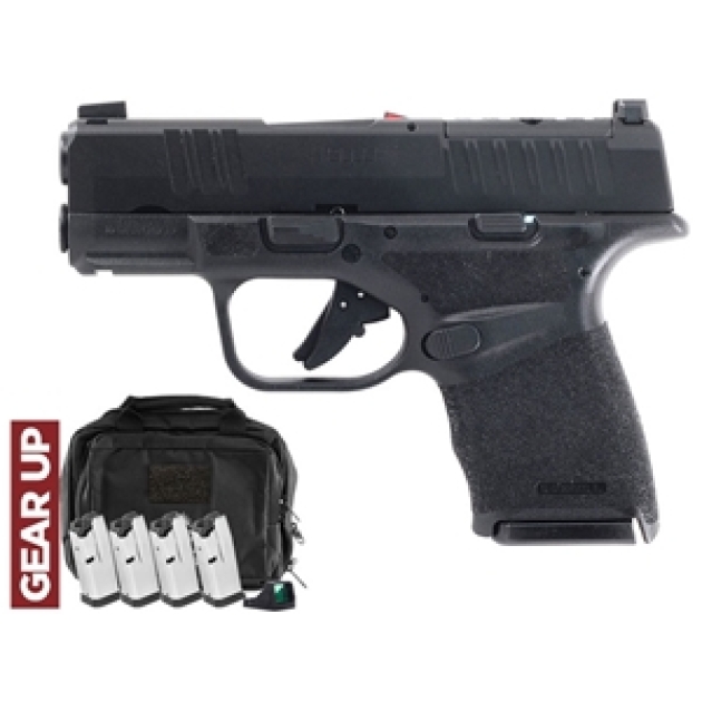 SPRINGFIELD ARMORY HELLCAT GEAR UP PKG OSP BLK 3" 9MM 5-10RD, CT-1500, RANGE BAG CA COMPLIANT