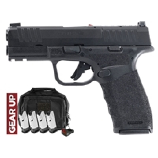 SPRINGFIELD ARMORY HELLCAT PRO GEAR UP 9MM 3.7" BLK OSP 5-10RD, CT-1500, RANGE BAG, CA COMPLIANT
