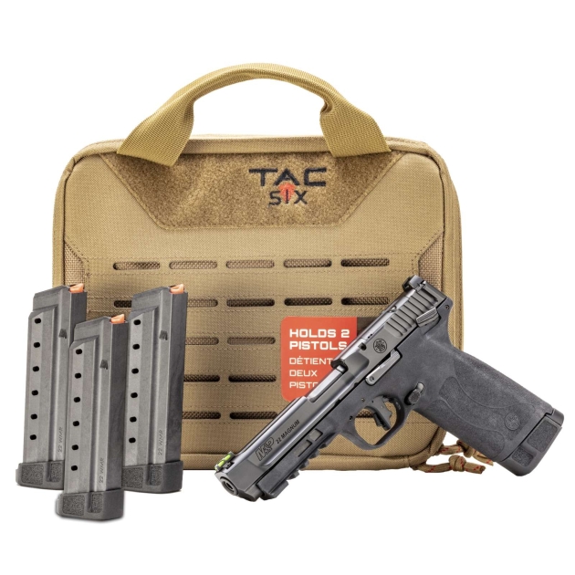 SMITH & WESSON M&P 22 MAG RANGE KIT 22WMR 4.35" BLACK TAC SIX BAG 4-30RD MAGS