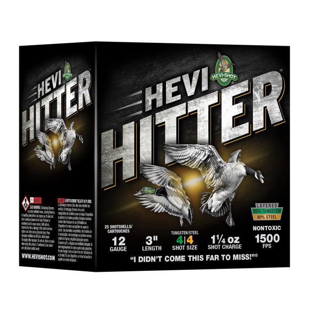 HEVI-SHOT HEVI-HITTER 12GA 3IN 1-1/4OZ BB TUNGSTEN/STEEL 25 RD/BX 10 BX/CS