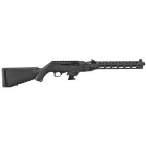 RUG PC CARB 9MM RFL 16.1" THRD FLTD W/HG 10RD BLK SYN