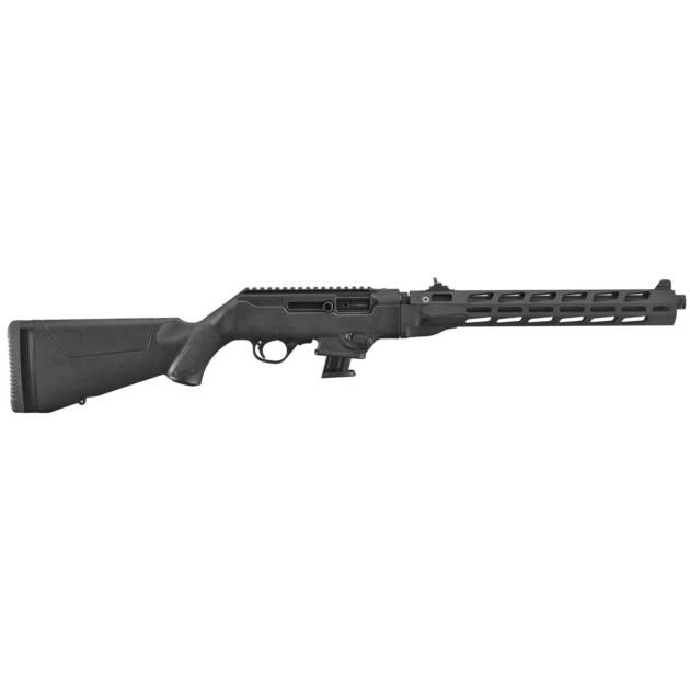 RUG PC CARB 9MM RFL 16.1" THRD FLTD W/HG 10RD BLK SYN