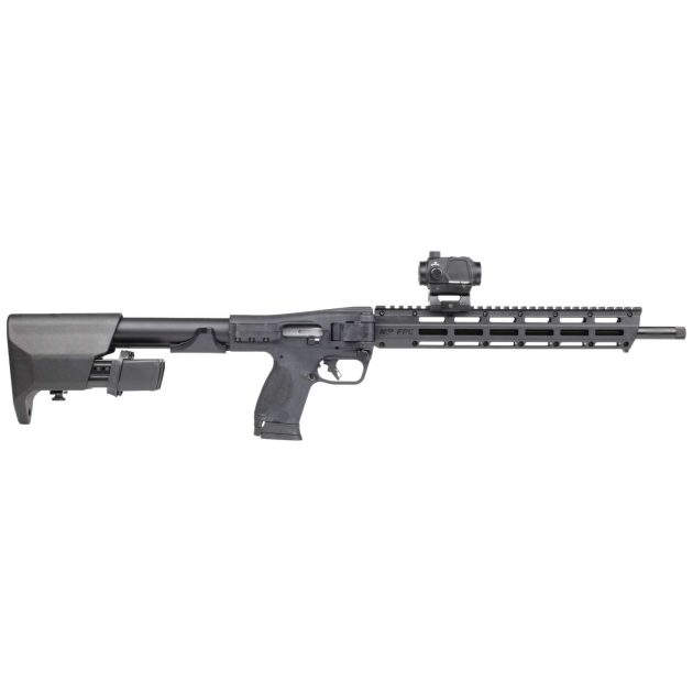 SMITH & WESSON M&P FPC CRMSN TRACE 16.25" THRD MLOK O.R. 1-17RD & 2-23RD MAGS CARRY BAG INCLUDED