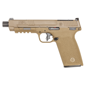 SMITH & WESSON M&P 5.7 PSTL FDE O.R. 5" THREADED BBL, 2-22RD MAGS