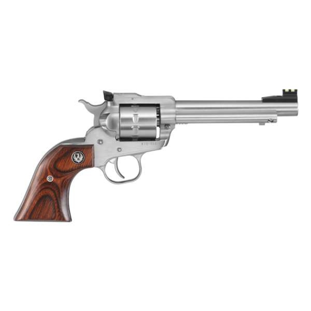 RUGER NEW MODEL SINGLE-6 CONV 22LR/WMR 5.5" REV STS WD GRIPS