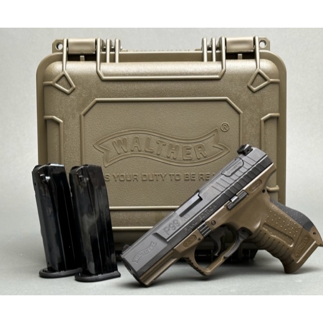 WALTHER P99 COLLECTORS EDITION KIT 9MM PISTOL 4" OD GREEN 2-15RD MAGS