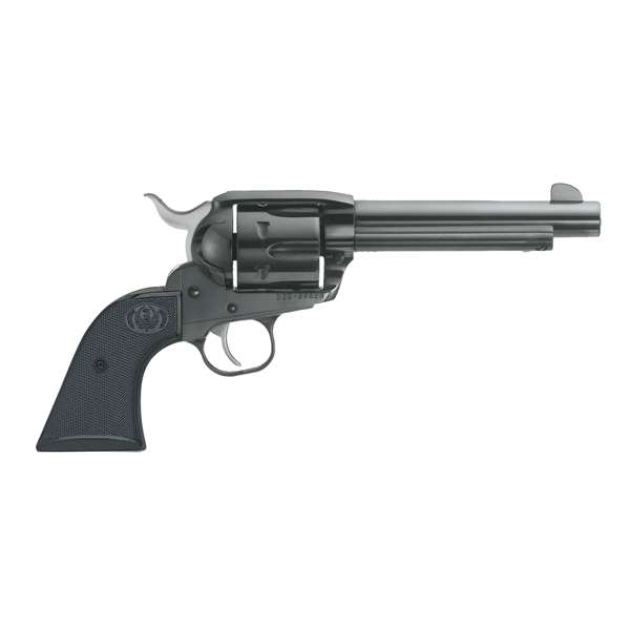 RUGER VAQUERO BLUED 357 MAG S/A REV 5.5" WD GRPS