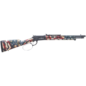 Citadel CIT44LVRUSA Levtac 92 44 Mag 8+1 16.50" Matte Black Threaded Barrel & Steel Receiver w/Picatinny Rail, Fixed Respect Camo (American Flag) Synthetic Stock, Right Hand