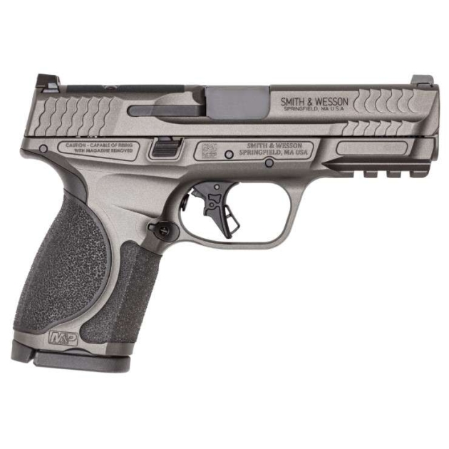 SMITH & WESSON M&P 9 M2.0 METAL COMPACT 9MM PISTOL 4" O.R. GRAY NMS 2-15RD MAGAZINES