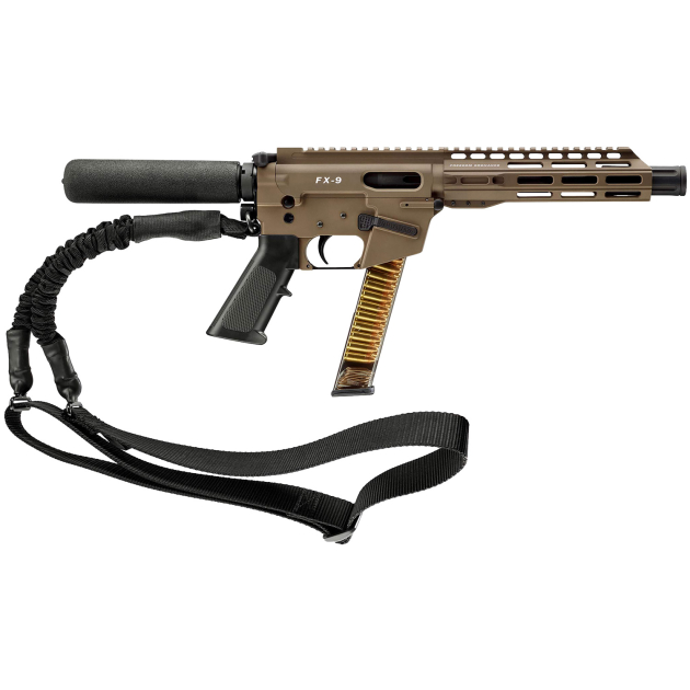 FREEDOM ORDNANCE FX9P8T-FDE FX9P  9mm Luger 31+1 8" Flat Dark Earth Synthetic Pistol Tube