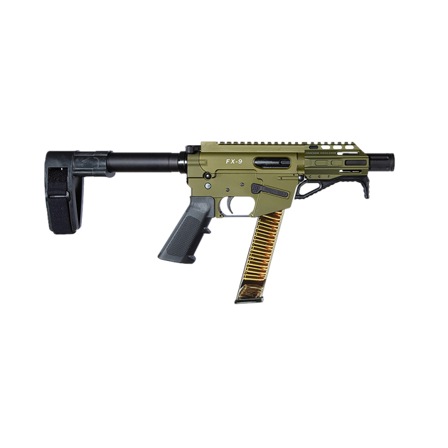 FREEDOM ORDNANCE FX9P4SBM-ODG FX9P  9mm Luger 4" OD Green