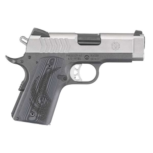 RUG SR1911 OFCR-STYLE 9MM PSTL 3.6" STS/BLK CHK GRPS 7+1 - Image 2