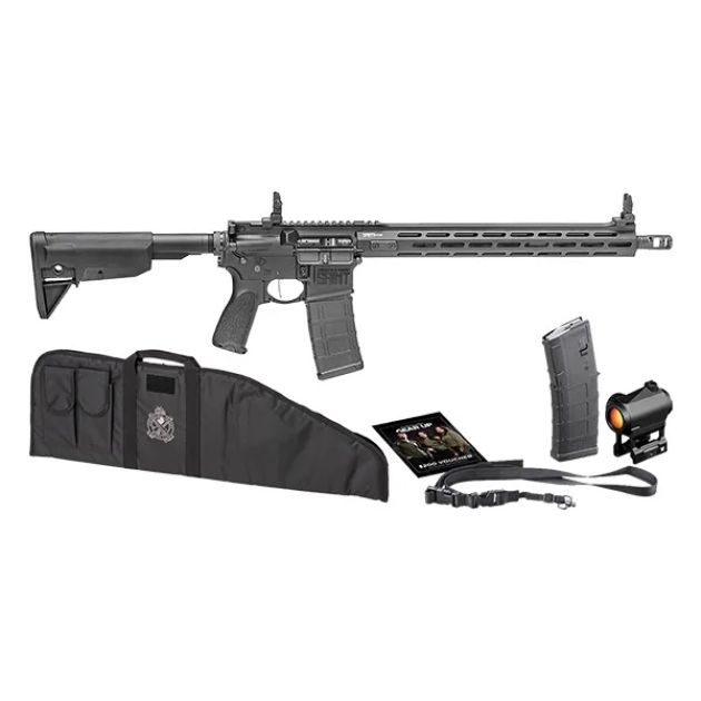 SPRINGFIELD ARMORY SAINT VICTOR B5 GEAR UP 25 5.56 16" BLK 1-30RD RED DOT, SLING, EXTRA MAG