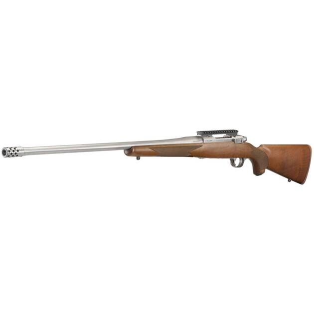 RUGER HAWKEYE HUNTER 300WM BOLT RFL, 24" STS THRDED BBL, AMERICAN WALNUT 3RD