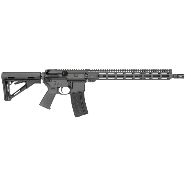 Midwest Industries MIFN16CRM15 Lightweight 223 Wylde 16" 30+1 Black Hard Coat Anodized Rec with 16" M-Lok Black 6 Position Magpul CTR Stock Black Magpul MOE Grip Right Hand