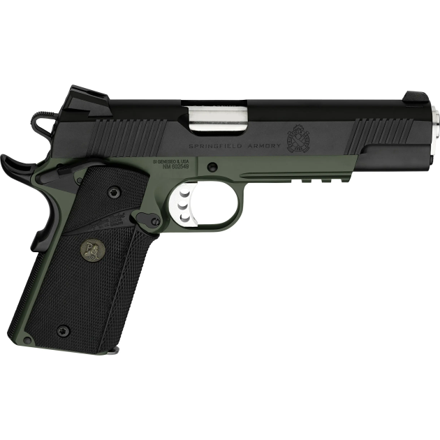 SPRINGFIELD ARMORY 1911 LOADED OPERATOR/MARINE CORP 45ACP, 5" ODG, 2-7RD
